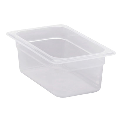 Cambro | Bac gastronome de taille 1/4, 4" de profondeur, translucide