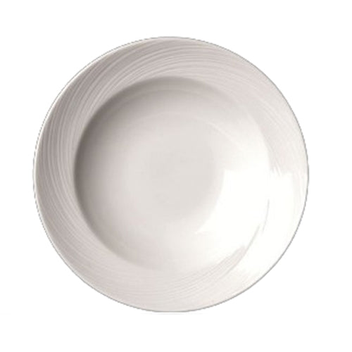 Steelite | Assiette à soupe et à pâtes Spyro, 9 1/2 po, blanc (paquet de 24)
