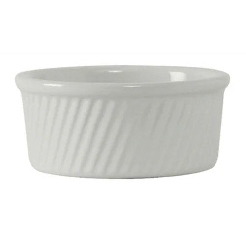 Tuxton | Souffle Dish Swirl Side, 13.5 oz, White (12-pack)