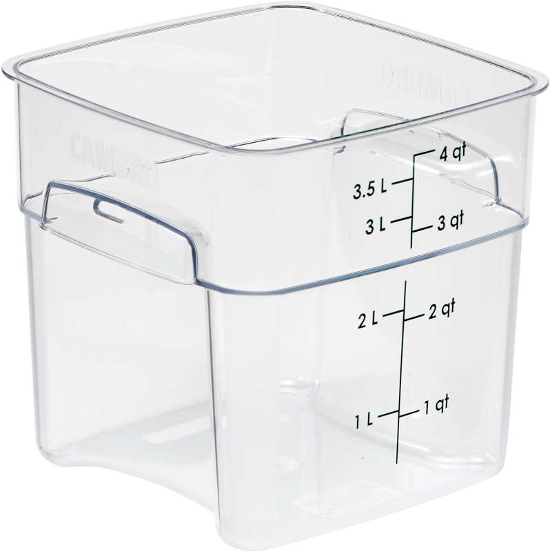 Cambro | CamSquare FreshPro Storage Container, 4 qt, Clear