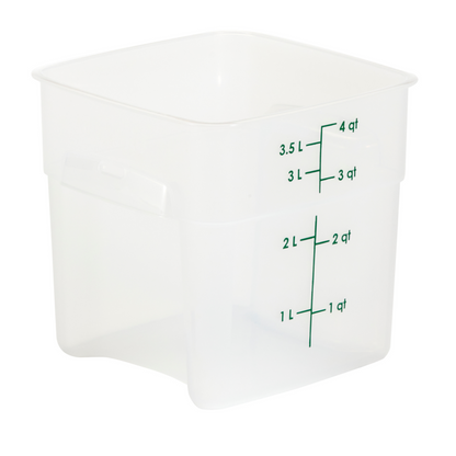 Cambro | CamSquares FreshPro Storage Container, 4 qt, Translucent