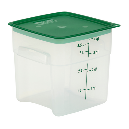 Cambro | CamSquares FreshPro Storage Container, 4 qt, Translucent