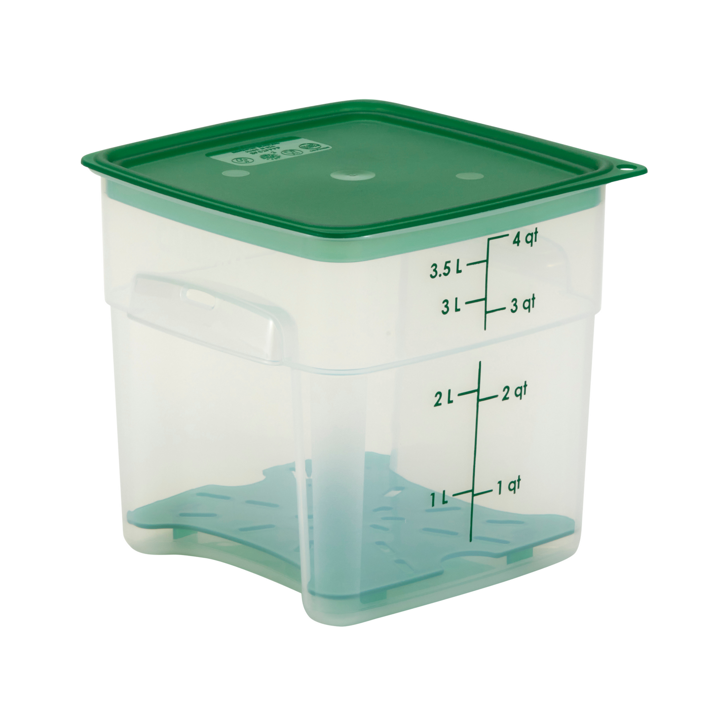 Cambro | CamSquares FreshPro Storage Container, 4 qt, Translucent