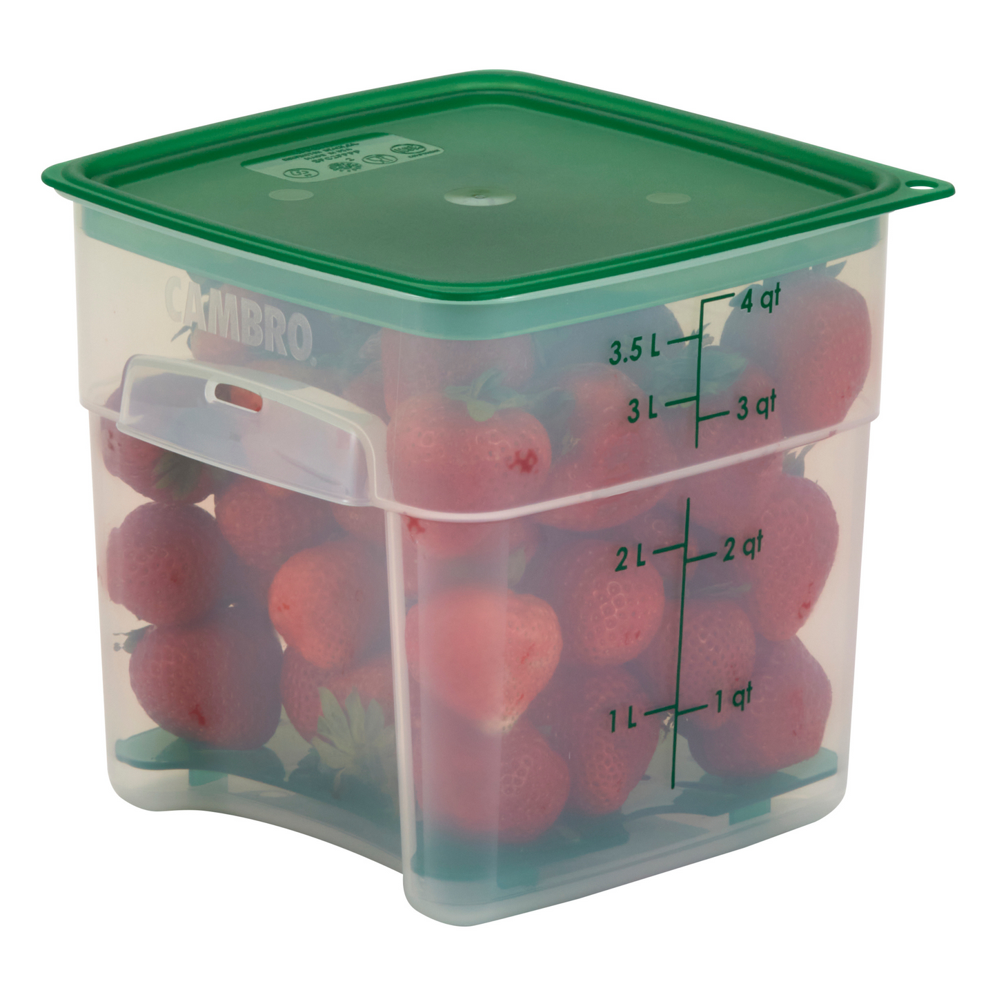 Cambro | CamSquares FreshPro Storage Container, 4 qt, Translucent