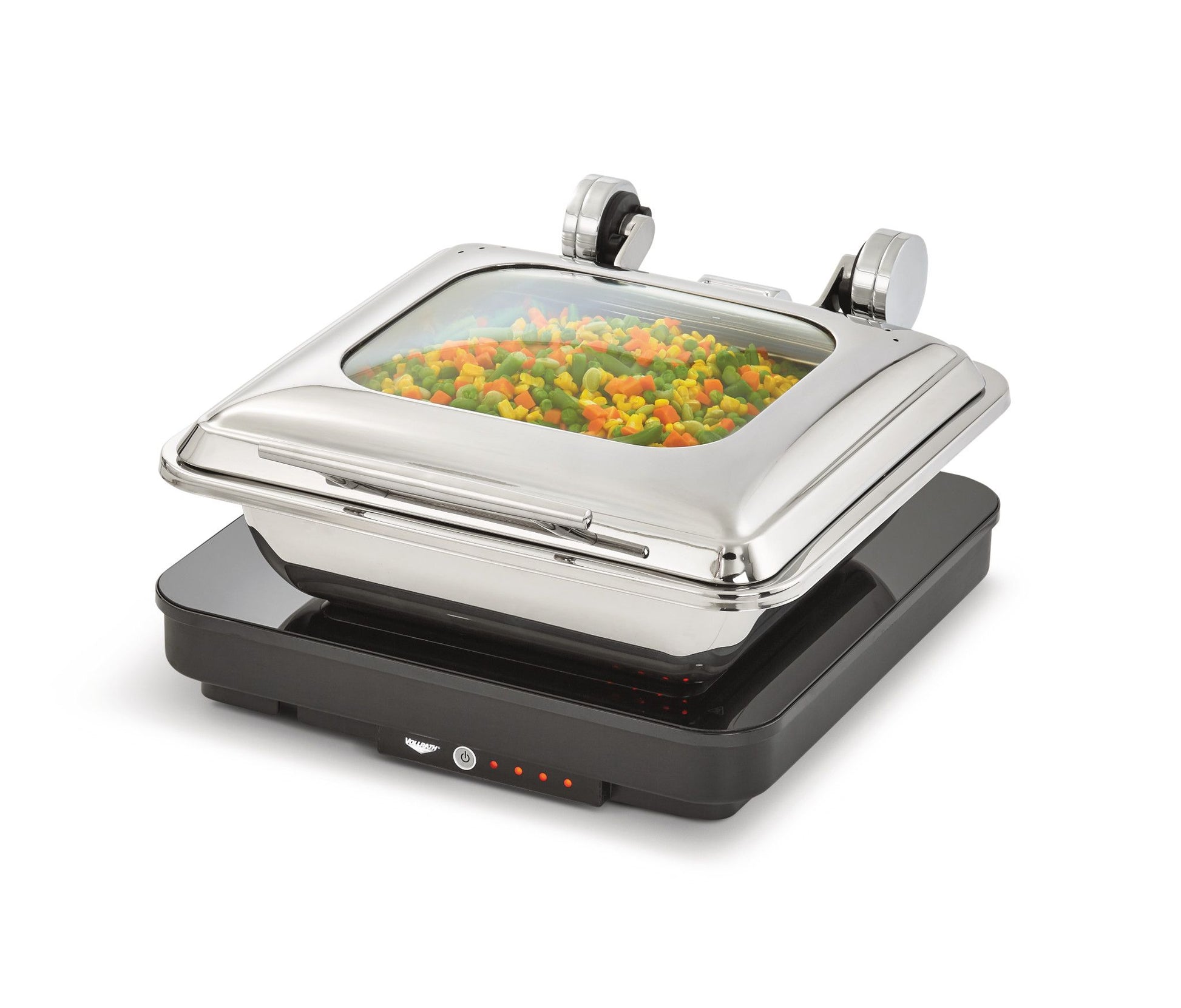 Vollrath Mirage Full Size Induction Chafer Food Pan, Glass Top Cover - 4644010