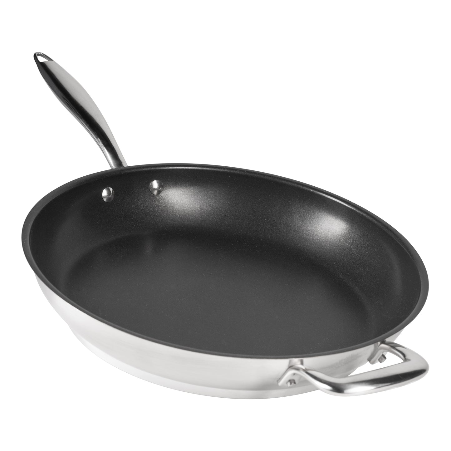 SignatureWares | Non Stick Frying Pan, 12.5", Stainless Steel, Excalibur Finish