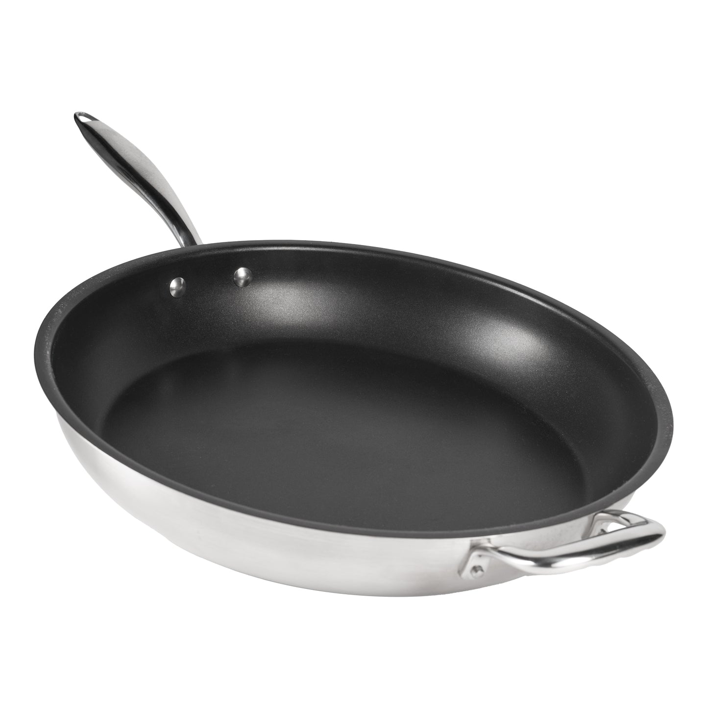 SignatureWares | Non Stick Frying Pan, 14", Stainless Steel, Excalibur Finish