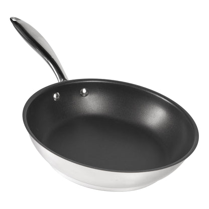 SignatureWares | Non Stick Frying Pan, 9.5", Stainless Steel, Excalibur Finish