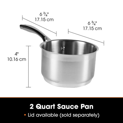 SignatureWares | Sauce Pan, 2 qt, Stainless Steel