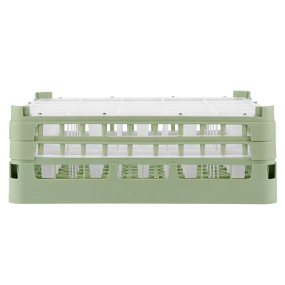 Vollrath | Signature Tall Glass Rack, 25 Compartment, Green