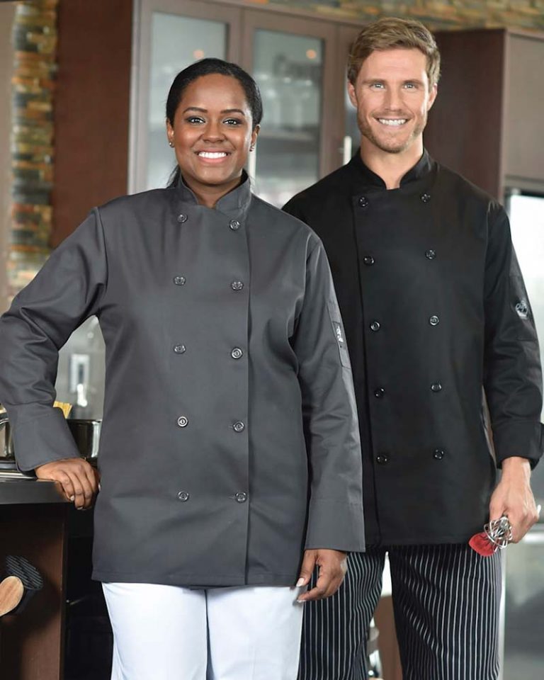 Premium Uniforms Chef's Choice Double Breasted Chef Coat, Short Sleeve, Black, XLarge - 5353SS(BLK-XL)