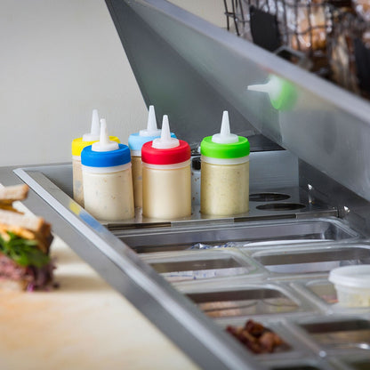 Tablecraft Silicone Sauce Bands, Multicoloured, 2.75" (12-pack) - SB63A
