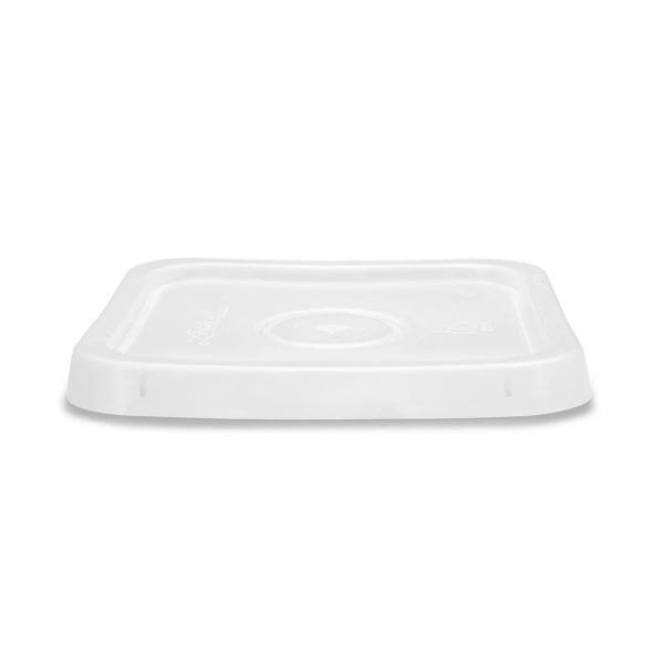 Uline Square Pail Lid with Tear Tab for 4 gal Pail, White - S-13651W