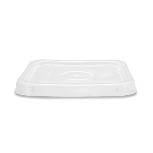 Uline Square Pail Lid with Tear Tab for 4 gal Pail, White - S-13651W