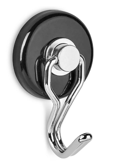 Uline Magnetic Swivel Hook, 20lb (2-pack) - S-20012