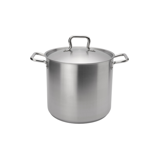 Browne | Elements Stock Pot with Lid, 16 qt, Stainless Steel