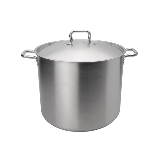 Browne | Elements Stock Pot with Lid, 32 qt, Stainless Steel