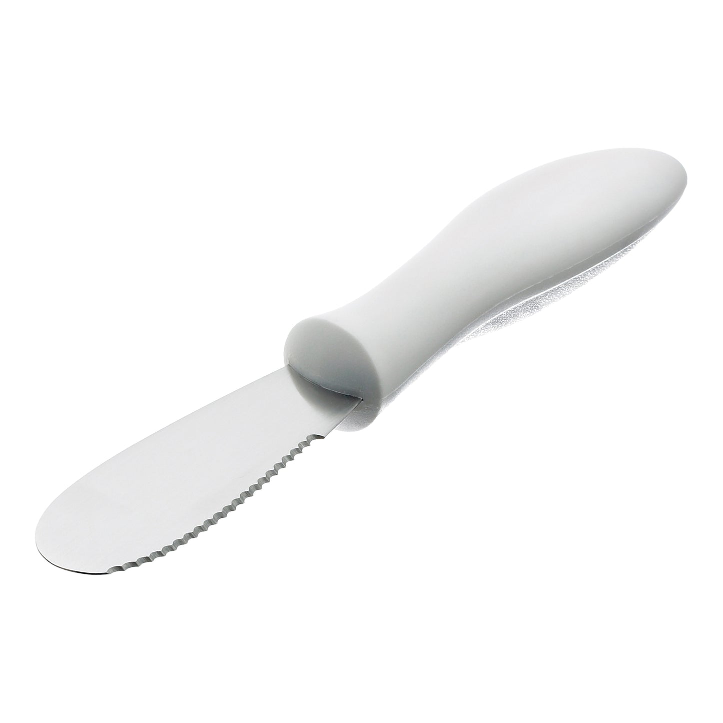 Browne Butter Spreader, 1.3" x 3.5" Blade, White Handle - 574362