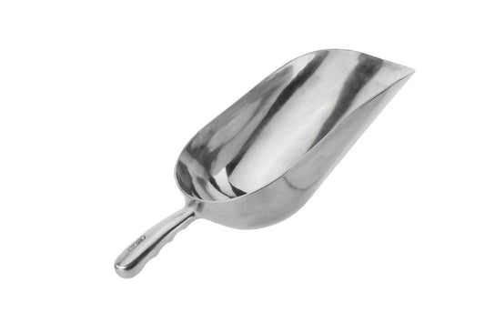 Browne | Round Bottom Scoop, 84 oz, Aluminum