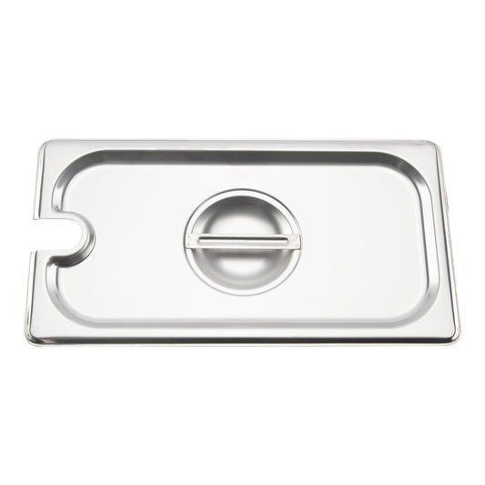 Browne | Slotted Food Pan Cover, 1/3 Size, Stainless Steel