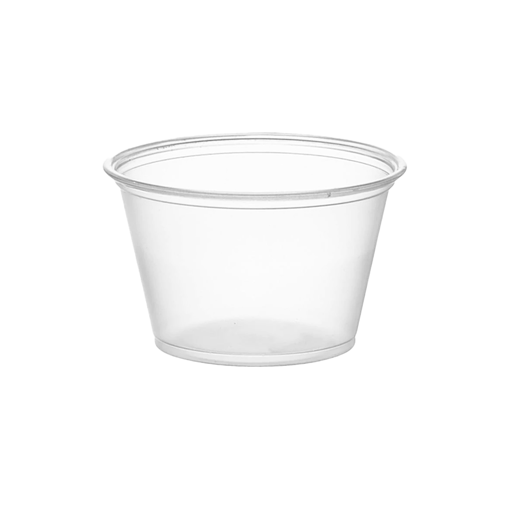 Globe | Recyclable PP Portion Cup, 4 oz, Clear (2500-pack)