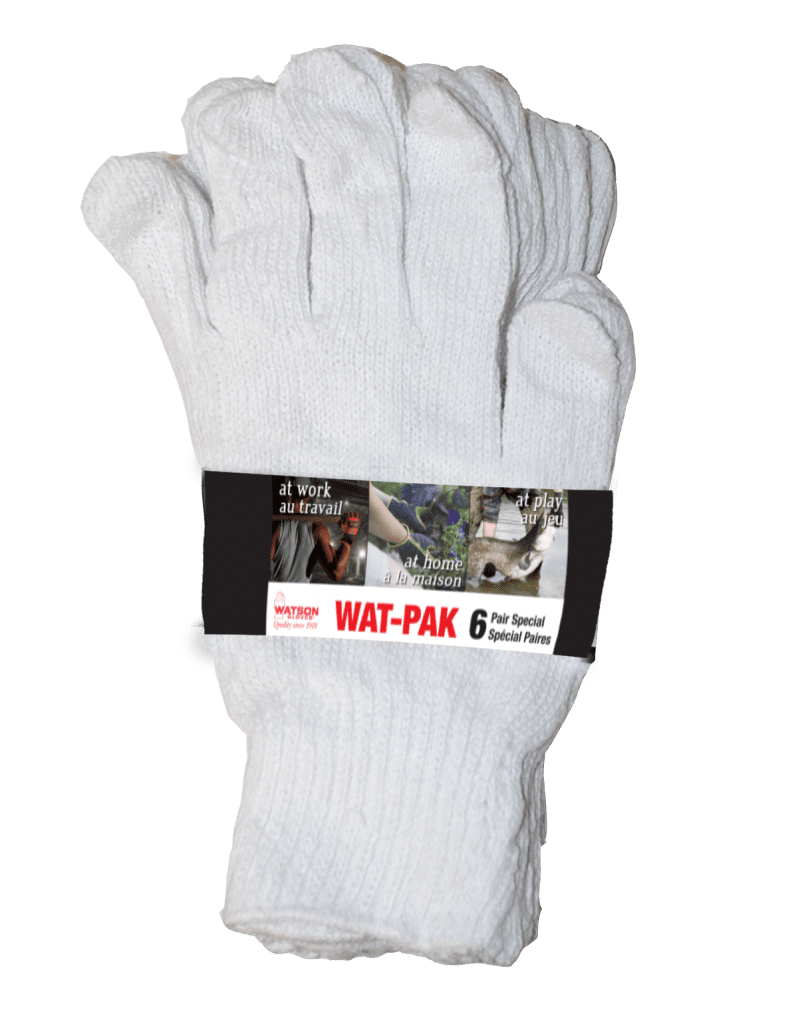 Watson Gloves White Knight Gloves, Medium (6 pairs) - 603-M