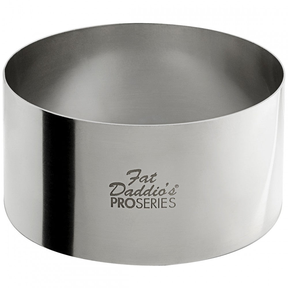 Fat Daddio's | ProSeries Cake and Pastry Ring, 3.5" x 1.75", Stainless Steel