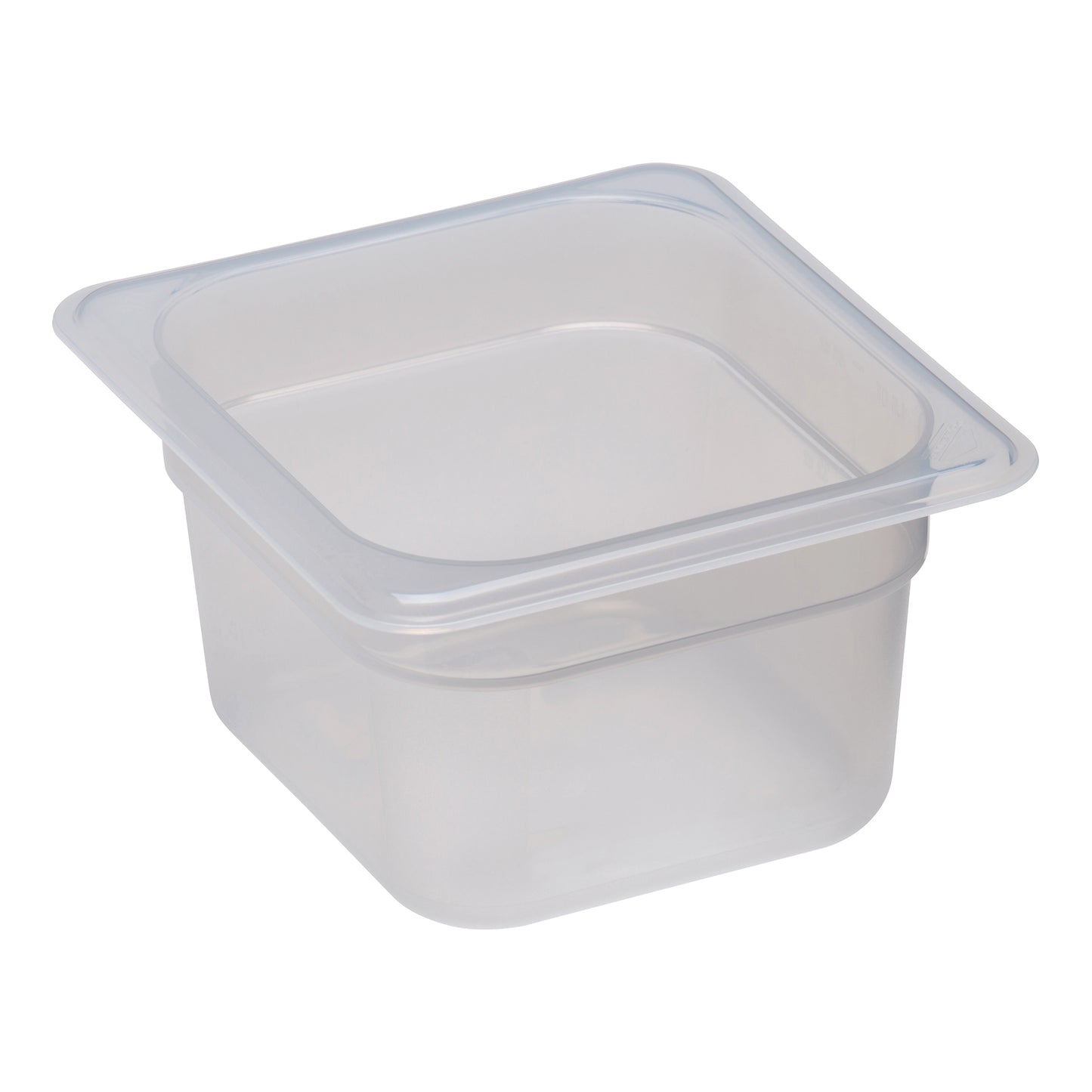 Cambro | Bac gastronome de taille 1/6, 4" de profondeur, translucide