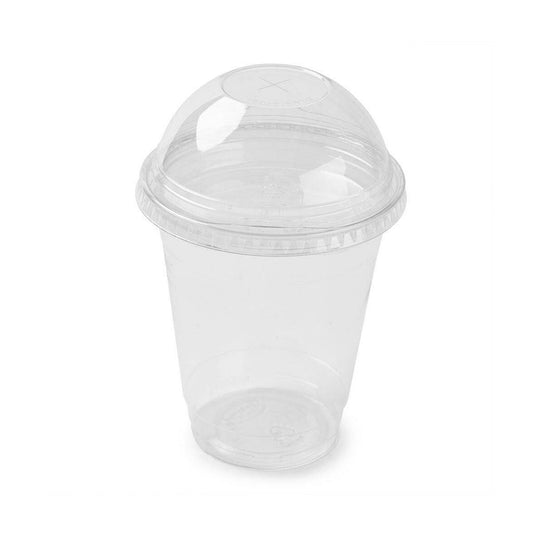 Globe | Recyclable PET Dome Lid with Hole for 12-16 oz Cold Cup, Clear (1000-pack)