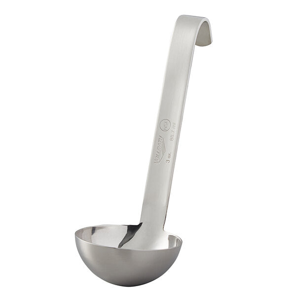 Vollrath One-Piece Heavy-Duty Ladle w/Short Handle, 3 oz, Stainless Steel - 4970310