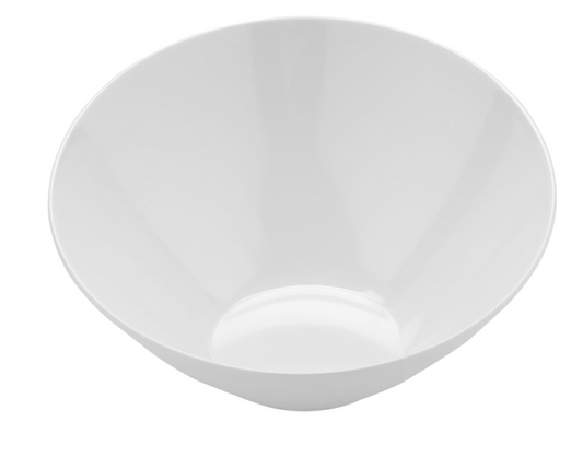G.E.T. San Michele Cascading / Slanted Bowl, White, 12 oz, 6.5" x 3.25" (12-pack) - B-786-W