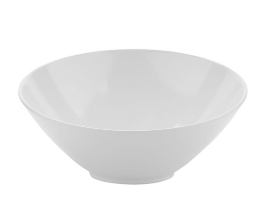 G.E.T. San Michele Cascading / Slanted Bowl, White, 24 oz, 9.25" x 4.75" (6-pack) - B-792-W