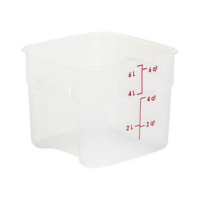 Cambro | CamSquares FreshPro Storage Container, 6 qt, Translucent