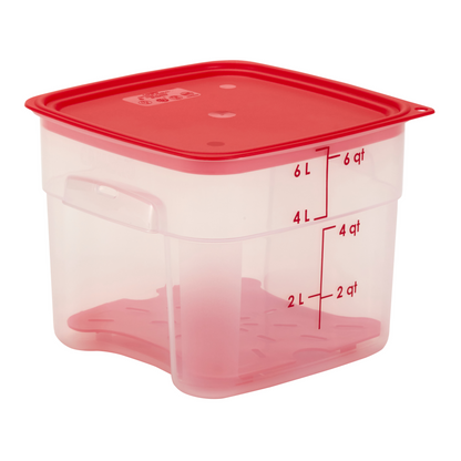 Cambro | CamSquares FreshPro Storage Container, 6 qt, Translucent