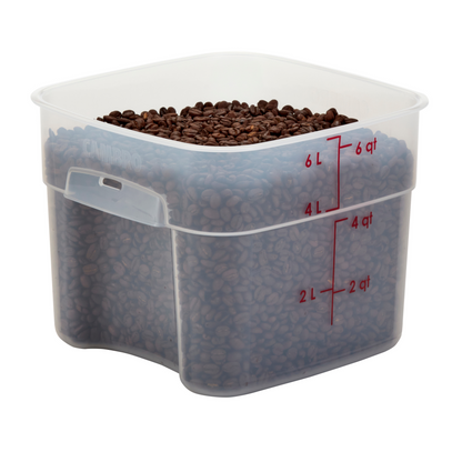 Cambro | CamSquares FreshPro Storage Container, 6 qt, Translucent