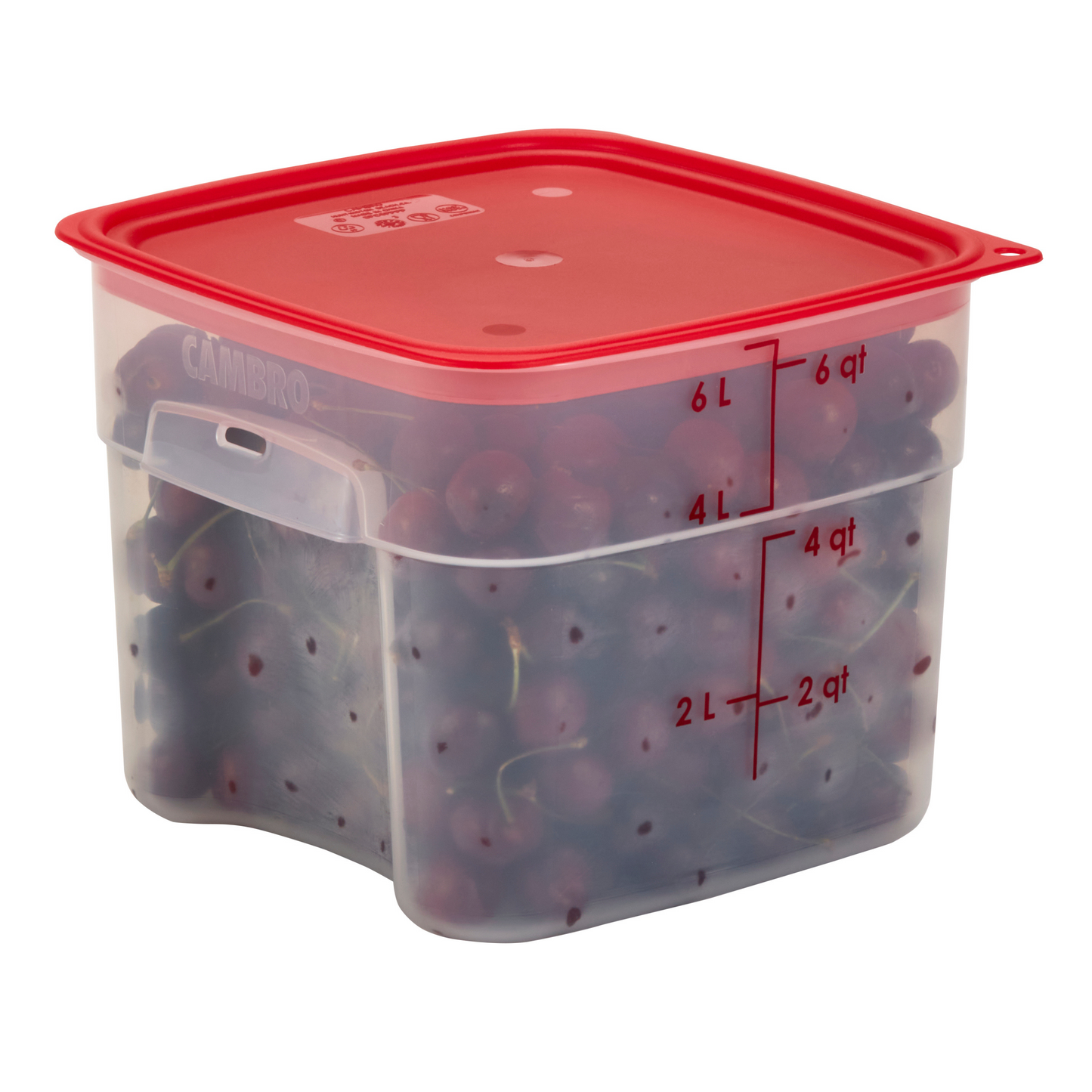 Cambro | CamSquares FreshPro Storage Container, 6 qt, Translucent