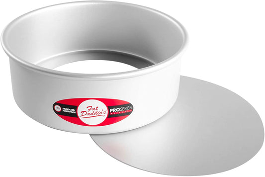 Fat Daddio's | Cheesecake Pan with Removeable Bottom, 8" x 3", Anodized Aluminum