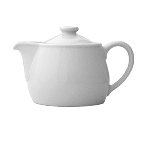 Continental China | Plain White Teapot, 18 oz, White (4-pack)