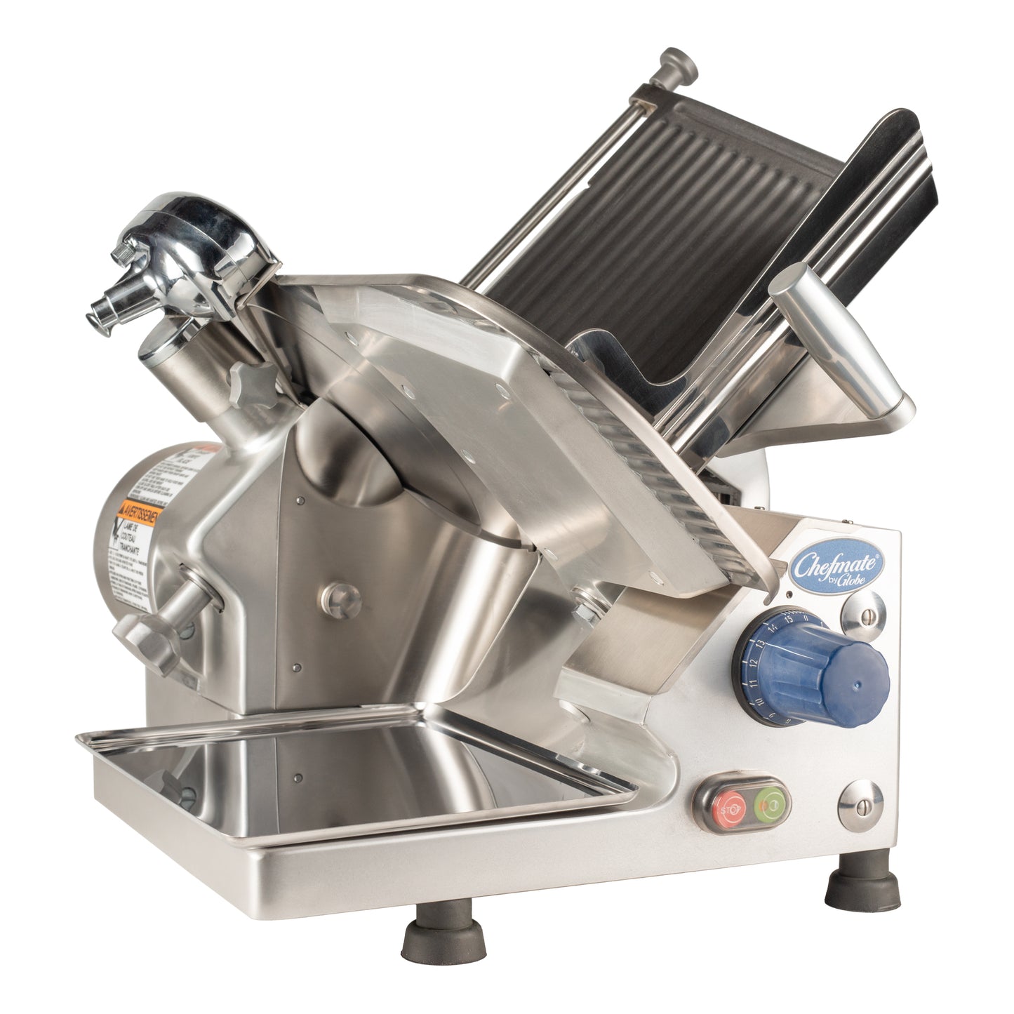 Globe | Chefmate GC512 Medium Duty Manual Meat Slicer, 12", 1/3 HP