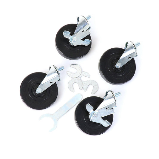 True | Swivel Stem Casters, Set of 4, 5" Wheel Diameter