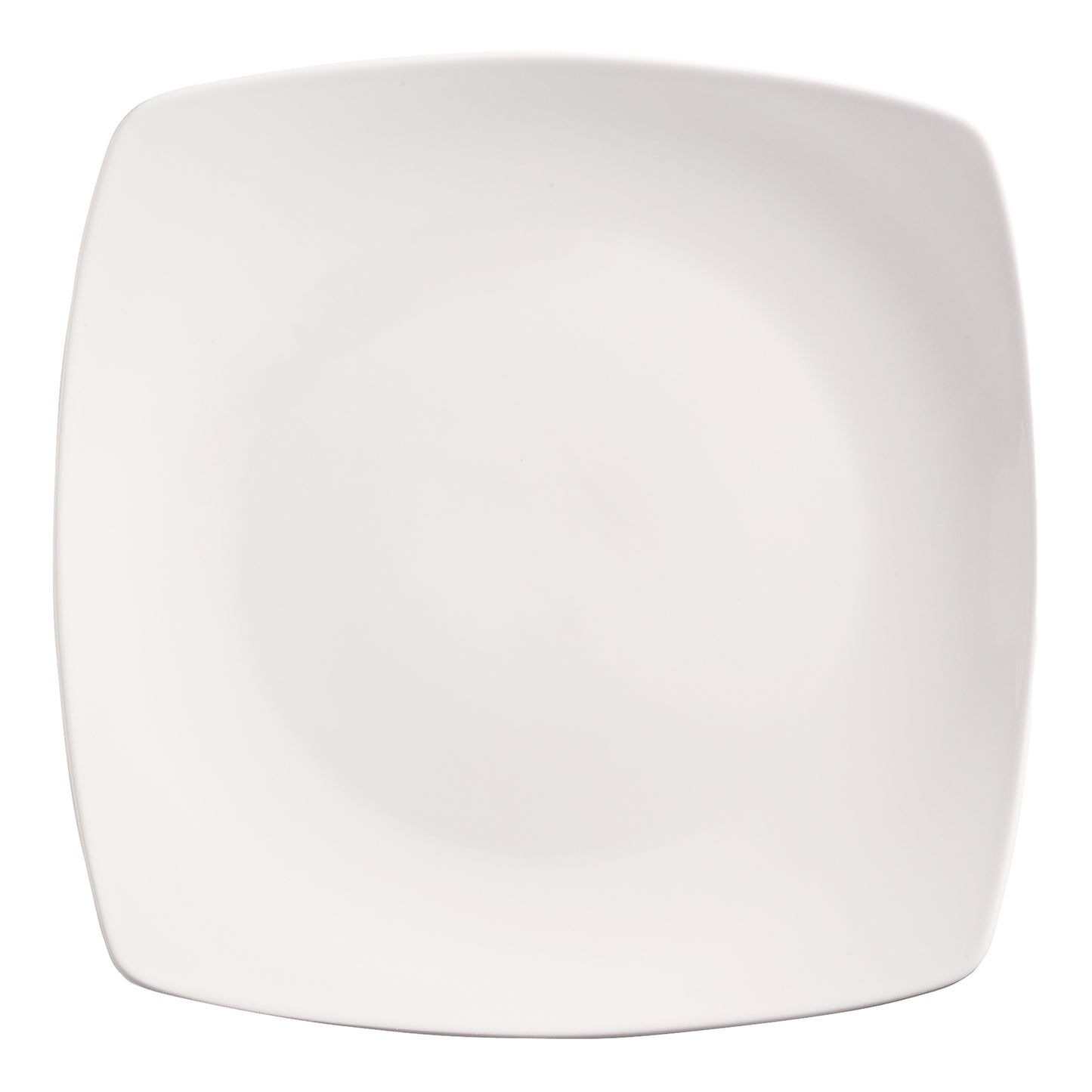Libbey World Tableware Porcelana Square Coupe Plate, 12", White (12pa