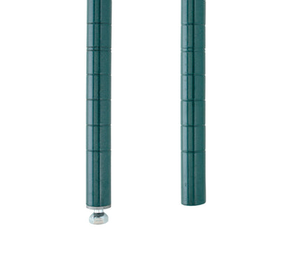 Metro | Super Erecta SiteSelect Wire Shelf Post with Adjustable Foot, 63", Metroseal Green Epoxy