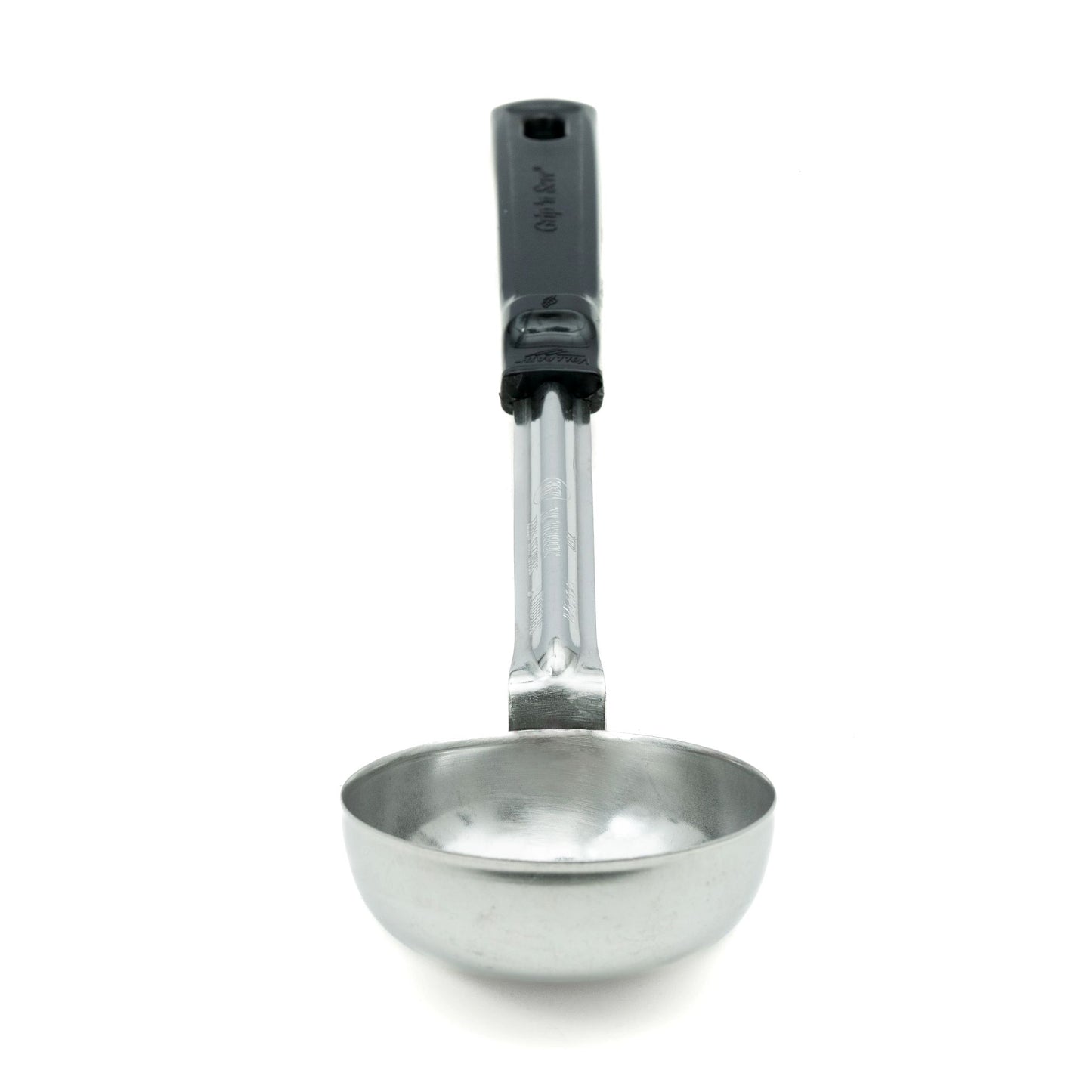 Vollrath Grip N Serve Solid Round Spoodle, 4 oz, Black Handle - 61172