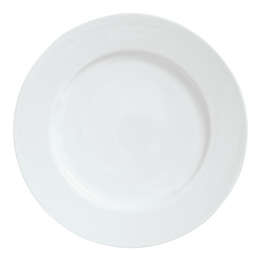 Reserve by Libbey | Syracuse Reflections - Plaque de jante moyenne, 6 5/8 po, blanc (paquet de 36)