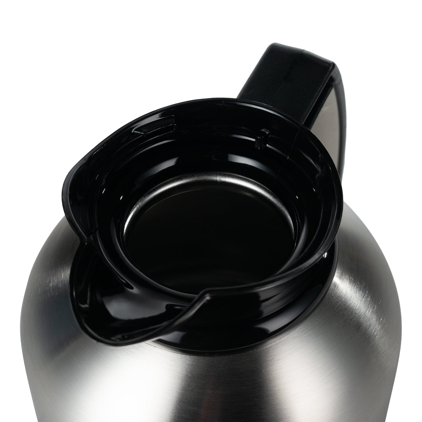 Service Ideas | Brew 'N' Pour Brew-Thru Vacuum Insulated Decanter, 1.9 L, Stainless Steel/Black