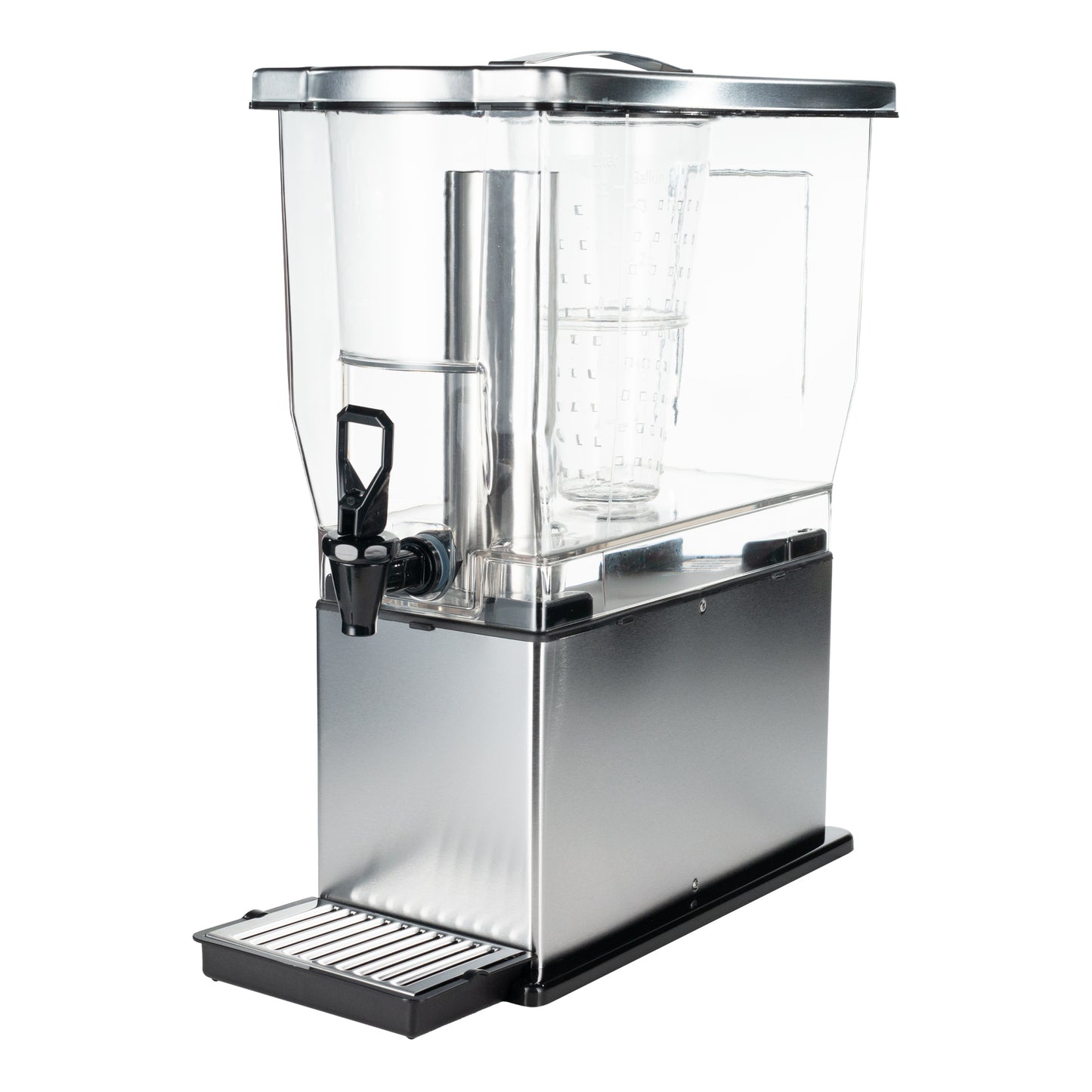 Service Ideas | Classic Cold Beverage Dispenser, Rectangular, 3 gal, Plastic, Stainless Steel Finish