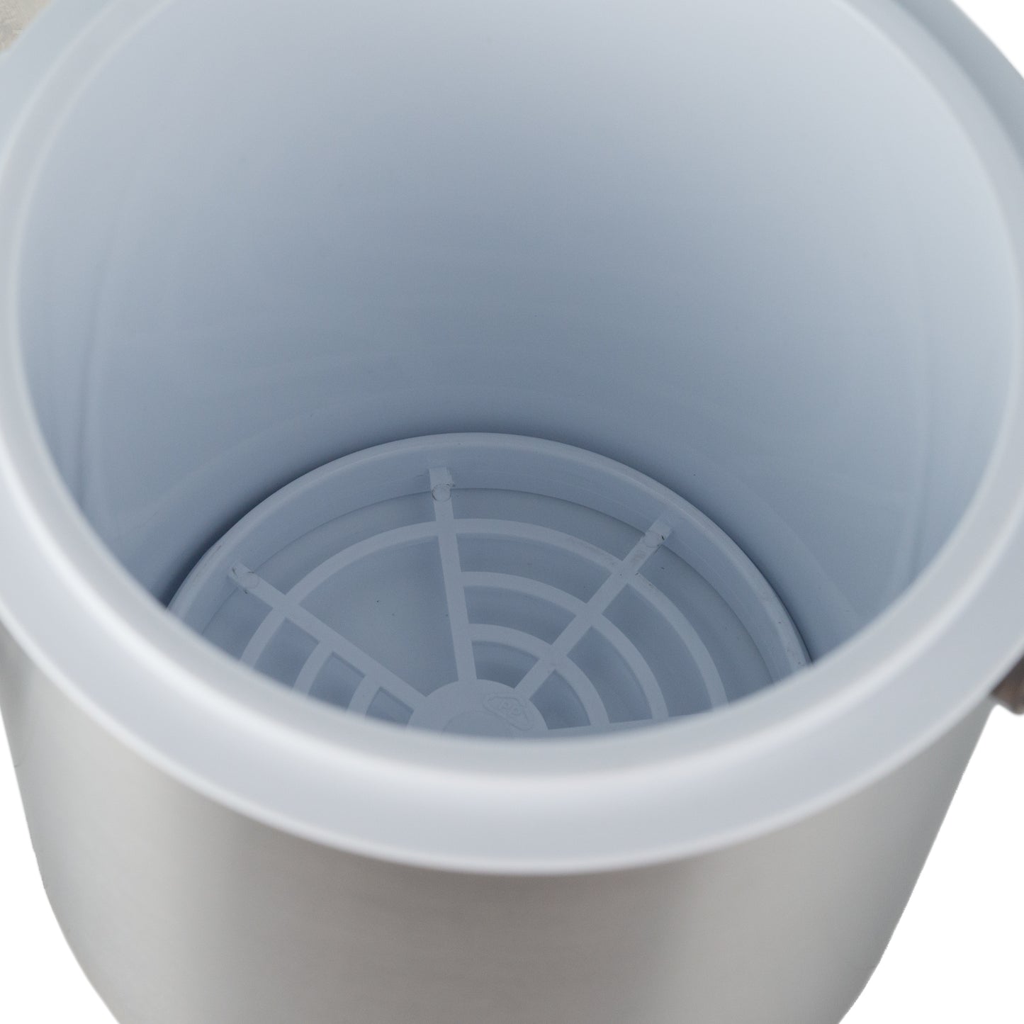 Service Ideas | Round Double Wall Ice Bucket with Lid & Tongs, Plastic Liner, 1.5 L, Stainles Steel