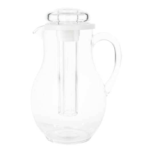 Service Ideas | Pitcher with Ice Tube, 3 L, Clear Plastic