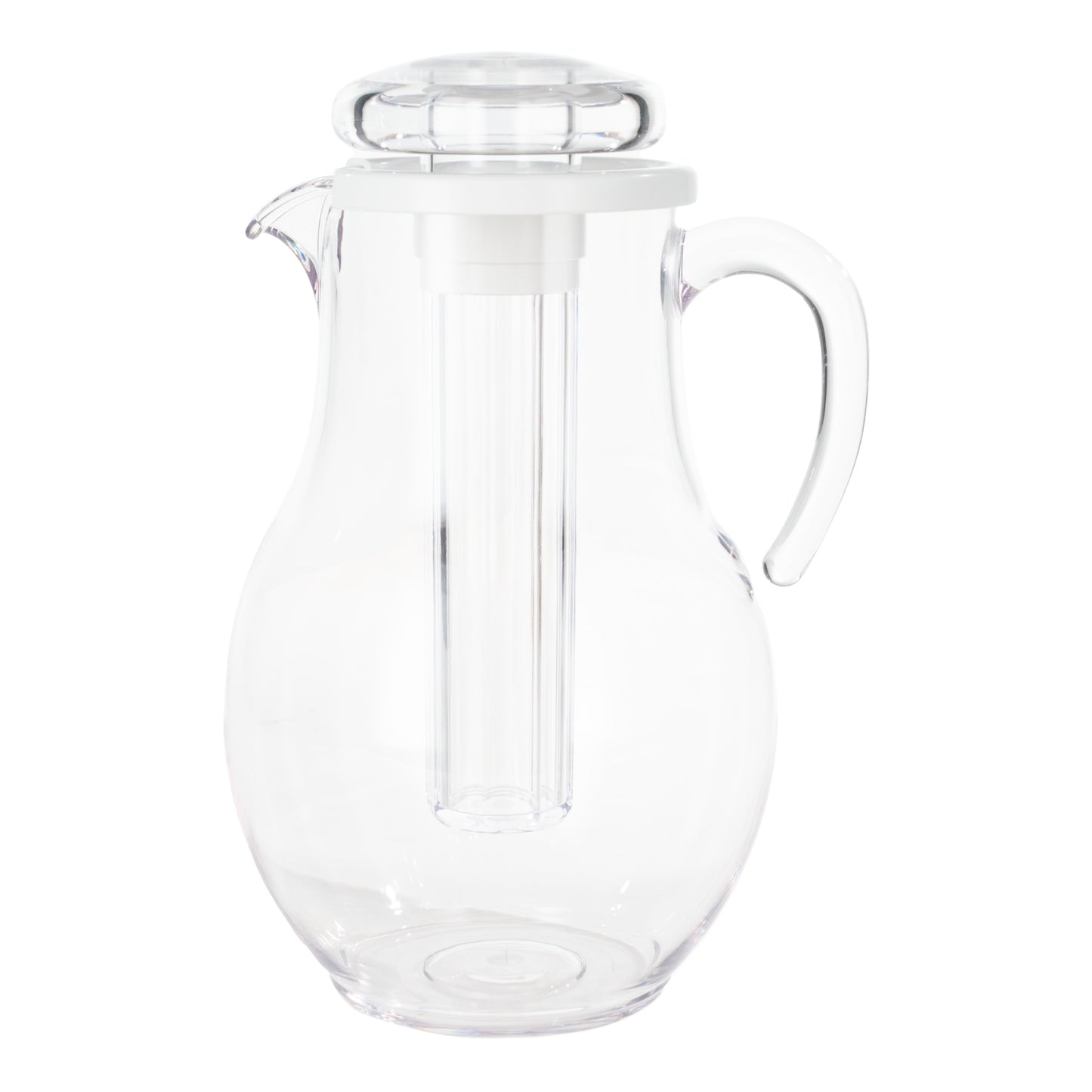 Service Ideas | Pitcher with Ice Tube, 3.3 L, Clean SAN Plastic