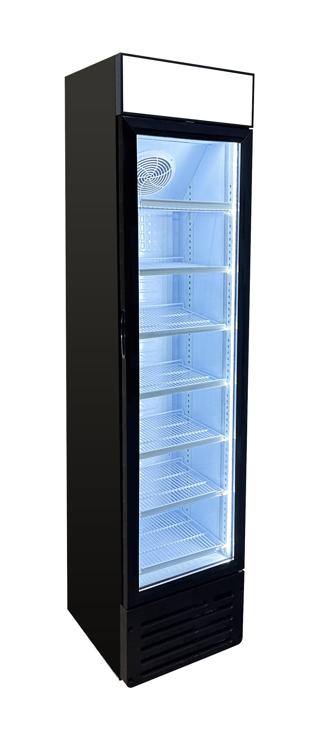 EFI Versa Display C1-105GD-L Glass Door Refrigerated Merchandiser 105L Black